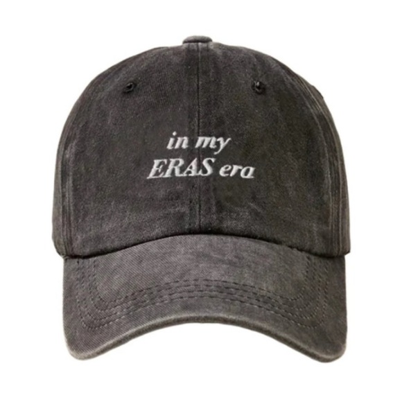 NEW Taylor Swift In My ERAS Era Embroidered Baseball Cap Dad Hat Vintage Black - Picture 3 of 7